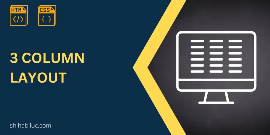 3 column layout HTML CSS