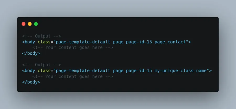 Add page slug to body