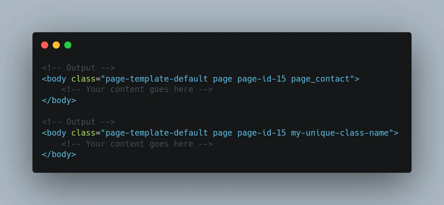 Add page slug to body
