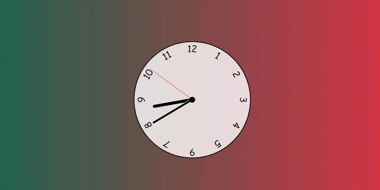 Analog clock preview
