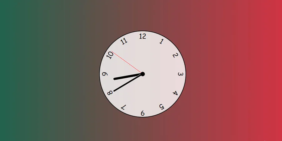 Analog clock preview