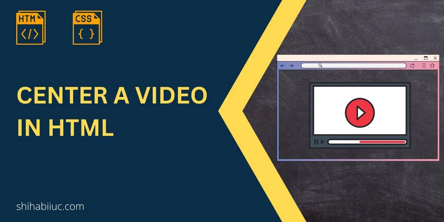 Center aligned video in computer window