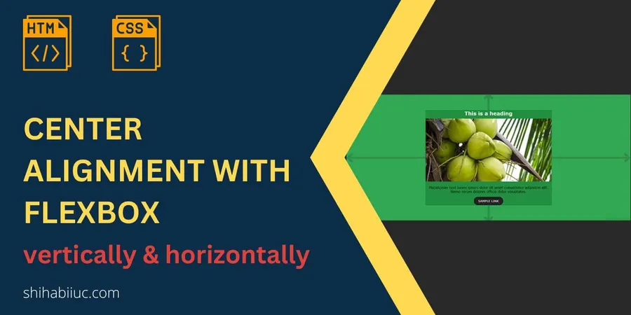 Center alignment with CSS Flexbox