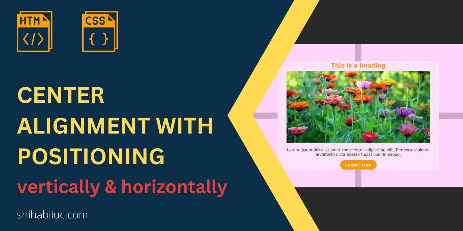Center alignment with CSS positioning