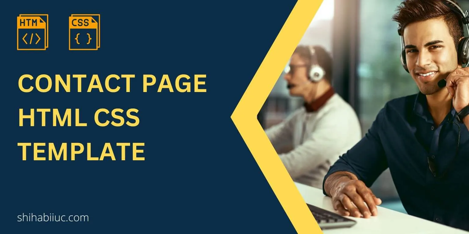 Contact page html css template