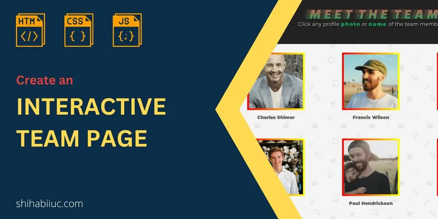 Create an interactive team page