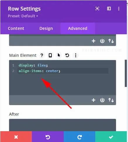 Custom css to vertically align center in Divi