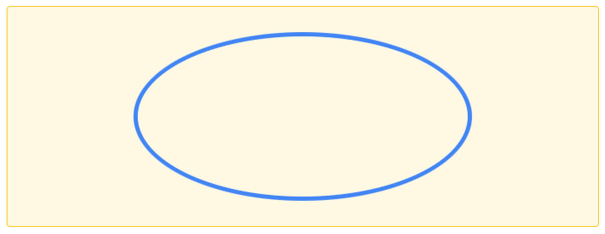 Egg shape by not having the same width & height