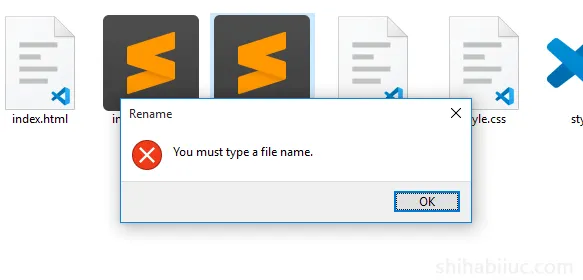 Error while creating a “.gitignore” file on computer