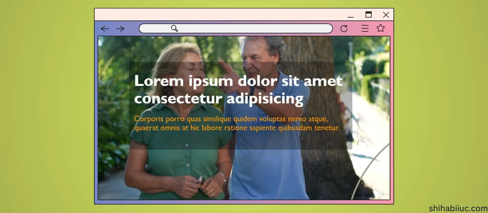 Full-screen video background
