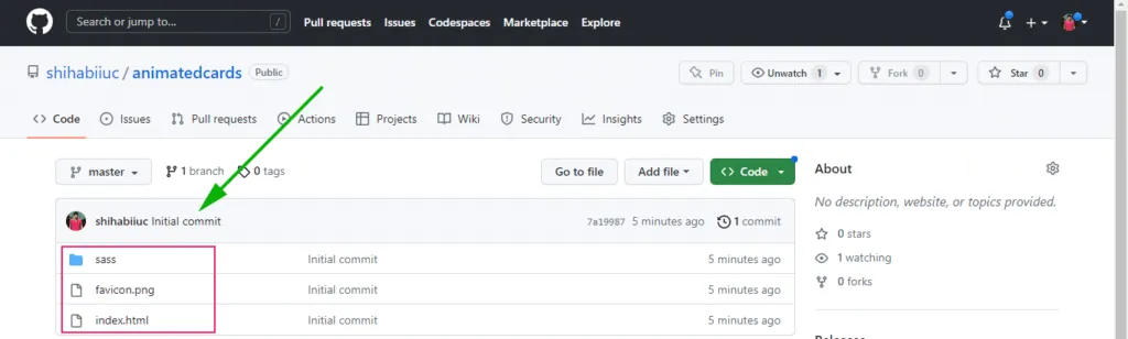 git remote origin at GitHub