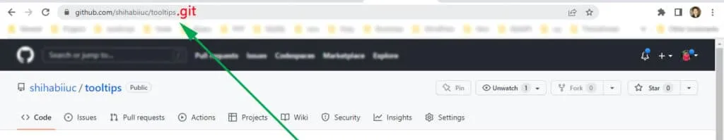 Git remote URL