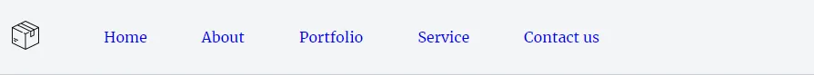 Header navigation menu using flexbox css