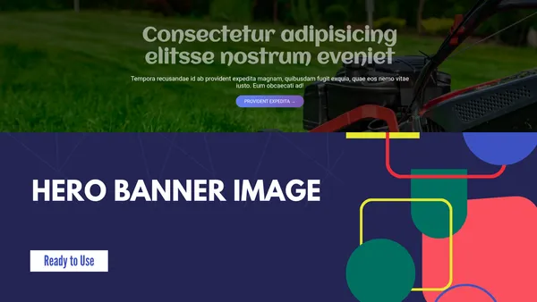 How to create a hero banner image using HTML CSS?