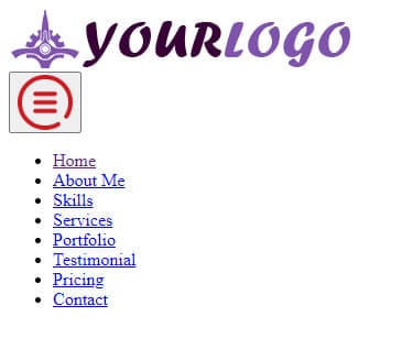 HTML header navigation without CSS & JavaScript