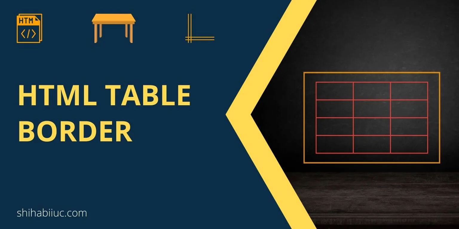 HTML table border