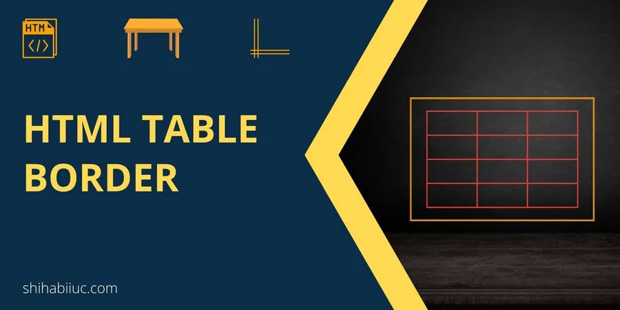 HTML table border