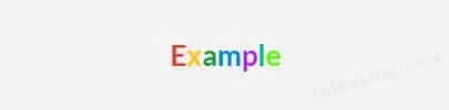 Multiple color word