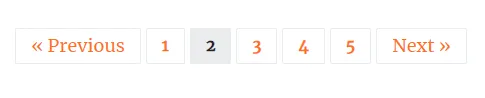 Pagination with next & previous links