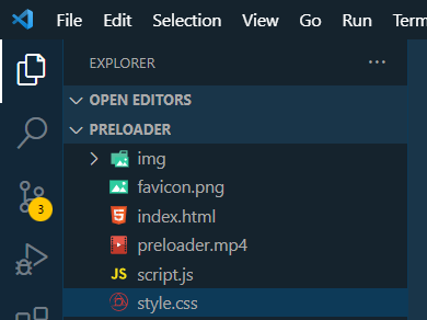 Project structure for the video preloader