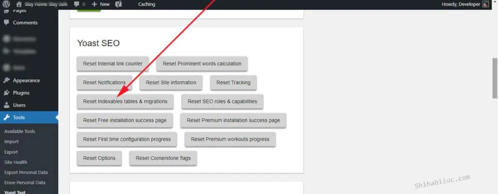 Reset Indexables tables & migrations in Yoast SEO WordPress plugin