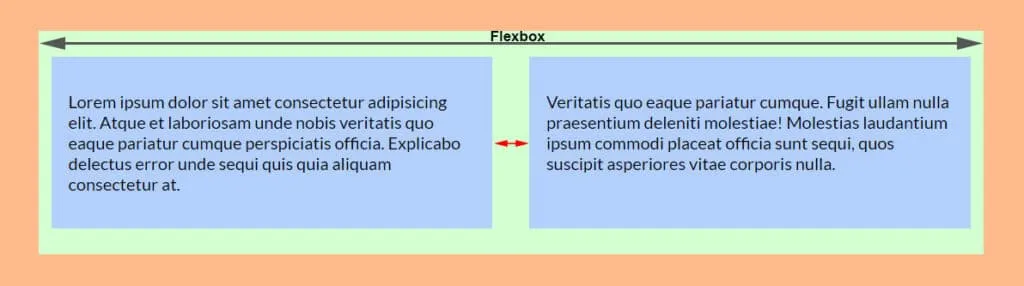 space between flex items