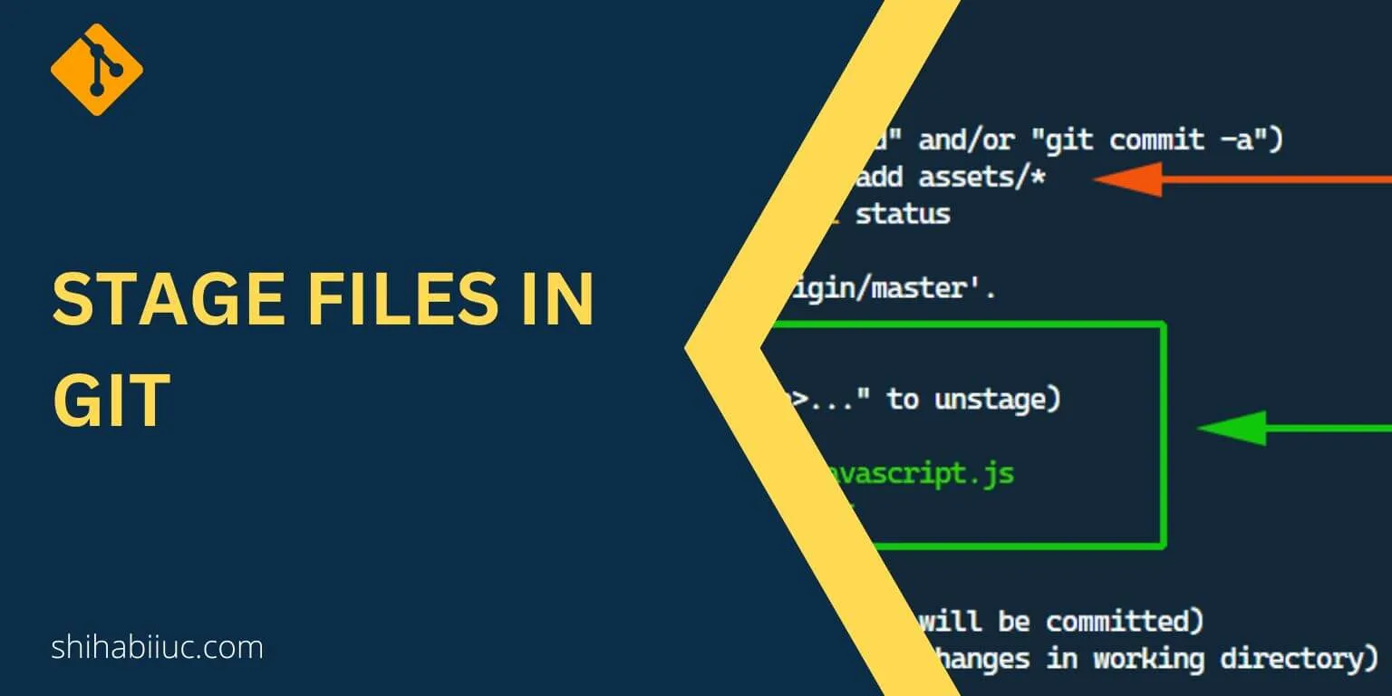stage files in git
