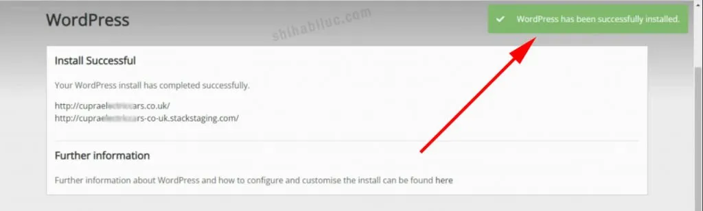 WordPress installation part-1 has been completed