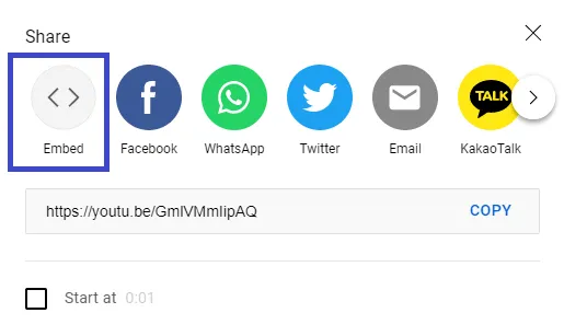 Youtube video embed option