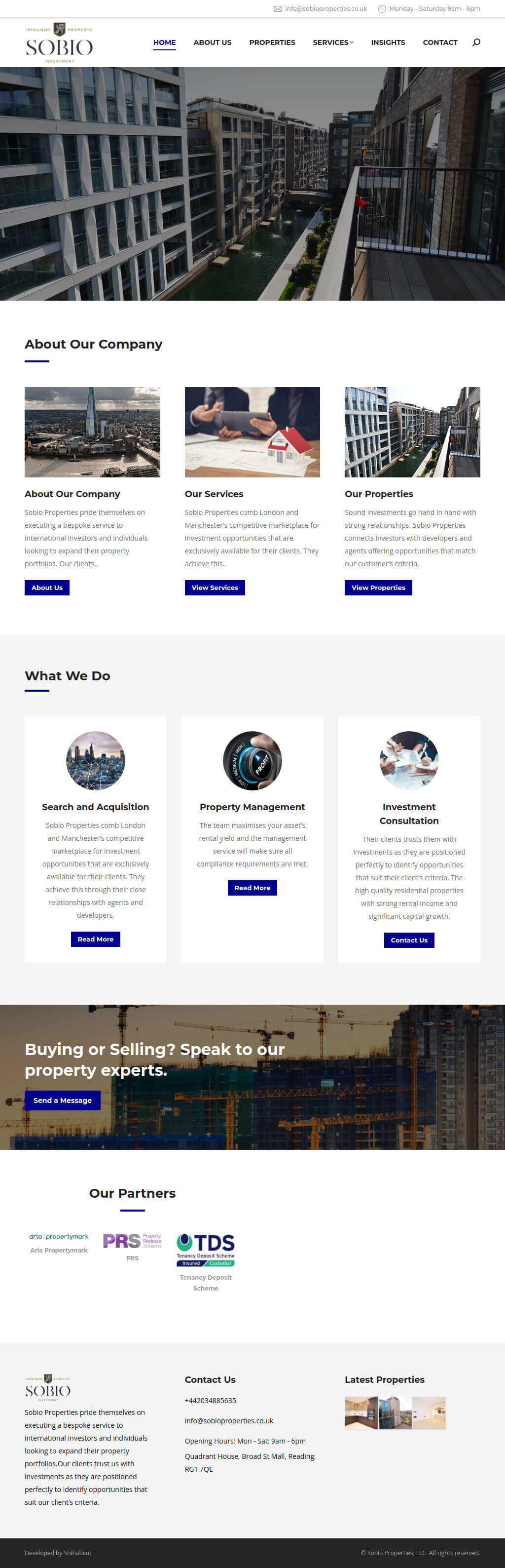 Sobio Properties — Homepage